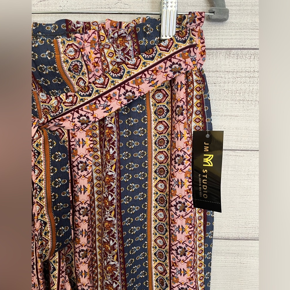 JM Studio By John Meyer | NWT Women’s Boho Wide Leg Cropped Pants - Picture 4 of 8